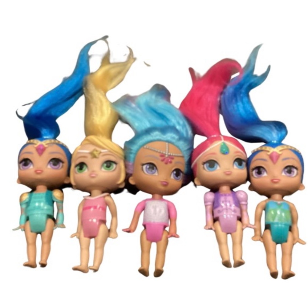 Shimmer & Shine Dolls Genie Dolls 2015 (Lot of 5)